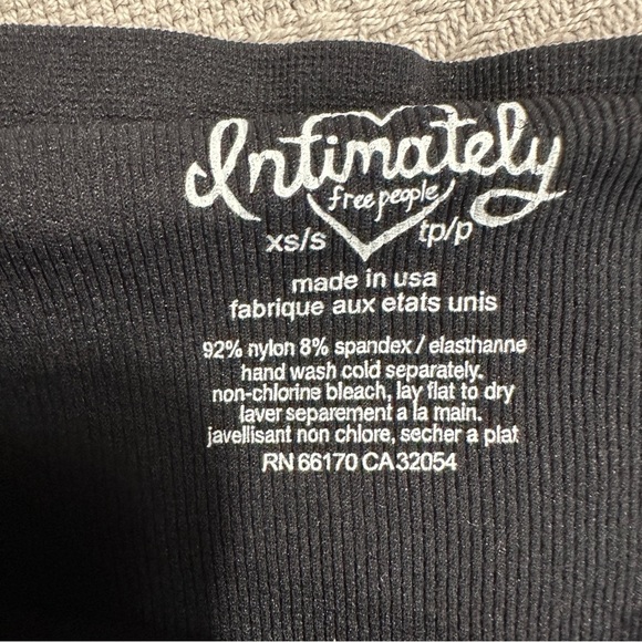 Intimately Free People xs/s honey textured tube top w/shelf bra - Picture 6 of 7